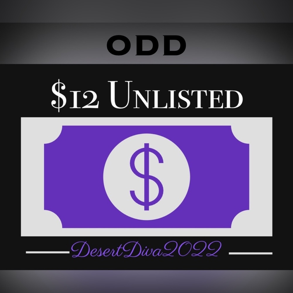 $12 (Odd #) UNLISTED ITEMS for LIVE! Show